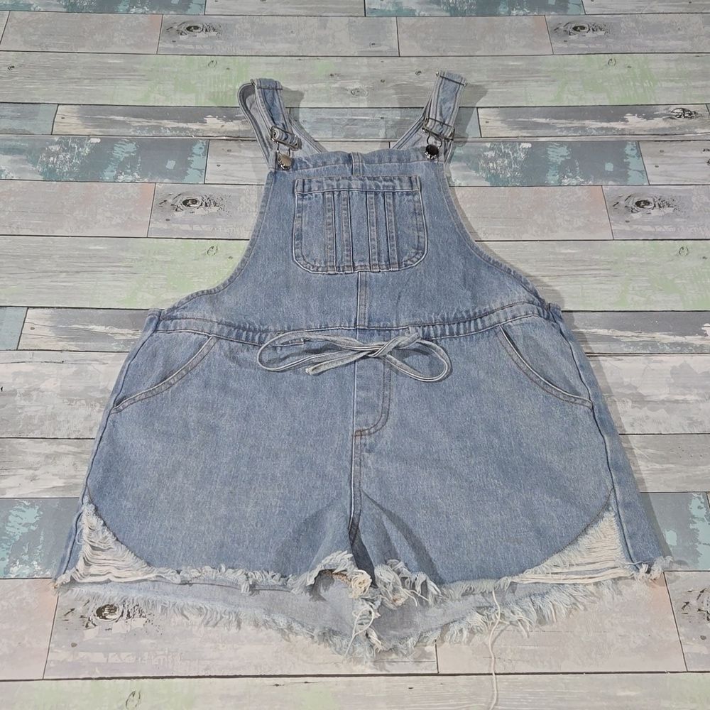 Denim Blvd Short Overalls sz Small